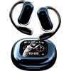 UNVO Q16Pro - Auricolari con traduzione AI, traduttore in tempo reale con 144 lingue, touchscreen LCD, cancellazione attiva del rumore, cuffie aperte comode per iOS e Android, per viaggi d'affari