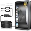 TE-Voze Antenna TV Interna 700KM+, Antenna TV da Interno con Amplificatore di Segnale Ultra Potente, 360° Ricezione Canali Locali HD, Compatibile con Tutti i TVs Supporta 8K, 4K, 1080P -Cavo Coassiale 10M
