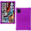 AKNICI Custodia Silicone per DOOGEE TAB G6 / KINGRID T90 Tablet 11 Pollici, Protettiva Cover con Supporto Integrato per DOOGEE TAB G6 / KINGRID T90 Tablet 11 Pollici, Viola