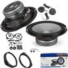 EvoTuning Kit Casse Altoparlanti Anteriori per Fiat Ducato dal 2006, Alpine S2-S65C Set 2 Woofer 165 2 Tweeter 2 Anelli Adattatori 2 Connettori (no plug and play)