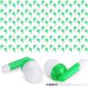 LINGJIUXING Xing - Confezione da 100 auricolari in-ear da 3,5 mm, confezionati singolarmente, con filo, per studenti, scuole, ospedali, hotel, biblioteche, musei, MP3, idea regalo, colore: verde