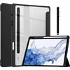 Acelive Custodia Cover Per Tablet Samsung Galaxy Tab S8 2022/Tab S7 2020 11 Pollici con S Pen Holder Trasparente