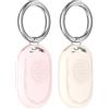 RenSheng 2 Pezzi Custodie Protettive in Silicone Compatibili con Xiaomi Smart Tag, con Portachiavi.Può Essere Attaccato a Valigie, Zaini per Bambini, Chiavi e Animali Domestici.