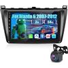 ETLFUCyber Autoradio per Mazda 6 2007-2012, [2G+64G] Android Autoradio 9 Touch Screen con Carplay e Android Senza Fili/Bluetooth/WiFi/Bluetooth/EQ/FM RDS Radio