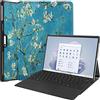 TingYR Cover per Microsoft Surface PRO 10/11 Custodia Tablet, Pelle, Supporto Pieghevole, Protezione all-Inclusive, Custodia per Microsoft Surface PRO 10/11.(Fiore di Albicocca)
