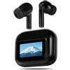 Canareen Cuffie Bluetooth con Touchscreen, Auricolari In-Ear Senza Fili, Bluetooth 5.4, con Cancellazione Del Rumore ANC+ENC, IPX7 Impermeabili, Nero