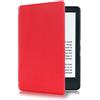 Kepuch New Kindle 2016 Smart Case Custodia - Ultra-Sottile e Ultra-Leggero di PU Cuoio Folio Caso Copertura del Basamento per New Kindle 2016 - Rosso