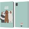 Head Case Designs Licenza Ufficiale We Bare Bears Gruppo 1 Arte del Personaggio Custodia Portafoglio in Pelle Compatibile con Apple iPad PRO 11 M4/M5 2024/2025
