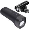 Bewinner Telecamera per Bici con Faro, Telecamera per Cruscotto, Luce per Bicicletta Ricaricabile HD 1080P 5MP WiFi con Batteria da 2600 MAh per Bici da Montagna, Strada, E-bike,