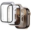 Generic Custodia con protezione dello schermo per Apple Watch da 44 mm, 40 mm, 46 mm, 42 mm, 41 mm, 45 mm, 42 mm, 38 mm, Serie 11, 10, 9, 8, 7, 6, 5, 4, 3, SE/2a generazione, cover frontale rigida in