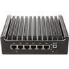 HSIPC Pentium Gold 7505 Firewall Micro Appliance, Mini PC, Nano PC, Router PC con 6 RJ45 2500M (16G 256G), AES-NI, HDMI USB3.0 Console Port for Network Security Appliance
