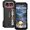 Ulefone Armor 27 Pro Rugged Smartphone 2024, 24GB+256GB/2TB Telefono Indistruttibile, Android 14 Rugged Phone, 10600mAh/33W, 50MP+64MP Visione Notturna, 120Hz 6.78 FHD+, Ricarica Wireless/Face ID/NFC