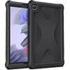 FINTIE Custodia in silicone per Samsung Galaxy Tab A7 Lite 8,7 modello 2021 (SM-T220/T225/T227), resistente agli urti e alle cadute, custodia protettiva adatta ai bambini, nera