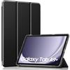 MoKo Custodia per Galaxy Tab A9+ Plus 11 Pollici 2023, Nero | Cover Protettiva Sottile con Supporto e Retro Rigido Traslucido in PC per Tab A9 Plus SM-X210/X216/X218, Auto Sveglia/Sonno