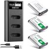 ENEGON NP-BX1 Set di 3 batterie da 1300 mAh e caricatore LCD per Sony NP-BX1 e Sony ZV-1, Cyber-Shot DSC-RX100, DSC-RX100 II/III/M4/M5/M6/M7////VA, DSC-RX100M II, HDR-CX44 2005 g