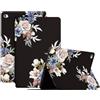 Generico DayQiQiPu Caso per iPad Mini 4/5 7,9 Pollici (Model: A1538 A1550 A2133 A2124 A2126) Ultrasottile con Motivo di Serie di Fiori in pelle PU flip con Custodia protettiva per Auto Sveglia/Sonno,02