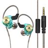 Xmenha In Ear Gaming Cuffie con cavo in Ear Monitor Wired Earbuds Earphones Stereo Bass Cuffie con microfono Driver dinamico Cuffie cablate con cavo rimovibile Headphones