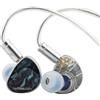Linsoul INAWAKEN DAWN Ms In-Ear Monitor, IEM con driver dinamico da 11,2 mm, cuffie da gioco cablate con cavo staccabile schermato OFC per musicisti audiofili