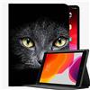 YENDOSTEEN Per iPad Mini 1/2/3 7.9 pollice custodia da 7,9 pollici, cat museruola occhi nero sfondo custodia sottile copertura sottile per iPad iPad mini 7,9 pollici