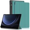 Yiernuo Custodia per Samsung Galaxy Tab S9 FE+/Tab S9 FE Plus/Tab S9 Plus 12,4 Pollici SM-X610/X616 X810/X816B/X818U Tablet,Ultra Sottile Cover con Funzione Supporto e Auto Sveglia/Sonno,Verde
