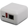 ASHATA Server di Stampa USB 2.0 di Rete, Server di Stampa USB Ethernet LAN 5 V Converti la Stampante in Wireless, Server di Stampa Wireless con USB di Tipo C, Interfaccia Cavo di Rete