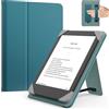MoKo Custodia per 6 Pollici eReader da Tablet, Gemma Verde | Accessori eReader per 6 Kobo Clara/Tolino E-Book Tablets, Custodia Leggera Folio ,Cinghia da Mano, Cavalletto