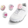 Dingfeiyu [4 Pezzi] Airtag Supporto per Lacci delle Scarpe per Bambini, Nascosta Custodia per Apple Airtag, Protezione per Air Tag, Protettore Anti-Smarrimento e Antigraffio per AirTags (B rosa carino)