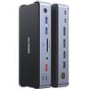 MOKiN Docking Station per laptop 8K USB C con 2 x DP&1 x HDMI, 15 in 1 hub dock per monitor dual/triple, 6 porte USB A/C, 100 W PD, Ethernet, SD&TF, audio per Dell/HP/MacBook/Lenovo