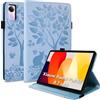 LSPCASA Custodia per Xiaomi Redmi Pad SE (8,7 pollici), in pelle PU con funzione leggio, funzione sleep/sveglia, slot per carte di credito e portapenne, custodia protettiva con elastico per tablet