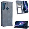 Elubugod Jielangxin Cover per Motorola Moto One Fusion+,Custodia in Pelle Custodia per Motorola Moto One Fusion+ XT2067-1 XT2067-2 XT2067-3 / Moto One Fusion Plus Custodia Case Cover Blue