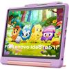 INFILAND Custodia per Lenovo Idea Tab 11 2025 (TB-336ZU/FU) / Moto Pad 2026, Cover Bambini Antiurto con Maniglia e Supporto, Leggera e Morbida(Lavanda-Rosa)