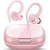Csasan Auricolari Bluetooth Sport, Cuffie Bluetooth 5.3 con HD Mic ENC Cancellazione Rumore Cuffiette, 48 Ore Cuffie Wireless In Ear Bassi Profondi, Cuffie Senza Fili IPX7 Impermeabile, USB-C/Rosa