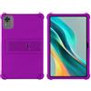 INSOLKIDON Compatibile Per DOOGEE U12 12 INCH 2025 Custodia protettiva in Silicone Cover con Funzione di Supporto (Viola)