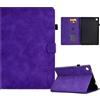 Generico DayQiQiPu Caso per Huawei MediaPad M5 Lite BAH2-W19, BAH2-L09 (10,1 Pollici) in PU Pelle Chiusura Magnetica Flip Cover Custodie Motivo a Cuori Lettere Con Supporto e Auto Wake/Sleep, Viola