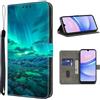 TUOLISG Custodia per Samsung Galaxy A16 4G/5G,in pelle PU con chiusura magnetica,funzione stand,slot per carte di credito,resistente agli urti per Samsung Galaxy A16,astronomia