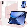 Generico DayQiQiPu Custodia protettiva per Huawei MatePad Pro 10,8 Pollici MRX-W09/W19/W29/W39 Pelle PU Rotazione a 360° Stand Slim Cover con supporto per matita Auto Sveglia/Sonno,Rosa