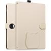 Generico DayQiQiPu Custodia per Honor Pad 9 (12,1 Pollici, Modello: HEY2-W09) PU Pelle Motivo 3D a Forma di Gatto Cover Flip con Supporto Custodie Portafoglio Caso con Auto Wake/Sleep Bianco Sporco