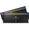 CORSAIR DOMINATOR TITANIUM RGB DDR5 RAM 96GB (2x48GB) DDR5 Fino a 6400MHz CL32 Intel XMP iCUE Compatibile Per Computer - Nero (CMP96GX5M2B6400C32)