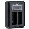JJC Caricabatteria Doppio USB per Fotocamere Olympus EM5III, EM10, EM10II, EM10III, EM10IV, EP1, EP2, EP3, E-PL5, E-PL6, E-PL7, E-PL8, E-PL9, E-PM2, STYLUS 1 Telecamere per Olympus BLS-1/BLS-5/BLS-50