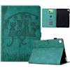 Vaitasy Custodia per Lenovo Tab M10 Plus 3rd Gen 10.6 2022 TB-125F/128F Modello di gatto carino Pelle PU con Supporto Funzione Folio Custodia per M10 Plus 3rd Gen Verde
