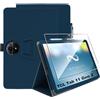 zZjoOoj Custodia Cover Per TCL Tab 11 Gen 2/ Tab 11 Gen 2 FE 11 Pollici Tablet con 1 Pezzi Pellicola Vetro Temperat, Ultra Sottile,Custodia in Pelle PU Premium con Funzione Leggio Verticale,Marineblau
