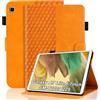 Vkooer Custodia for Samsung Galaxy Tab A7 Lite 8,7 Pollici 2021 Cover SM-T220/T225 Custodia Pelle PU Leggero Flip Case con Stand Funzione e Tasca per Galaxy Tab A7 Lite Tablet, Arancione