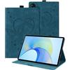 Auslbin Custodia compatibile con Honor Pad X9 / Pad X8 Pro 11.5 Cover, Pelle Goffrata Farfalla PU con Funzione di Supporto, Tab Cover per Honor Pad X9/ Pad X8 Pro, Blu