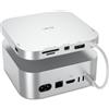 JESWO Docking station per Mac Mini M4/M4 Pro 2024, Hub USB C con porta DP 4K@60Hz & miniDP, 5Gbps Porta USB 3.0, Lettori di schede SD/TF