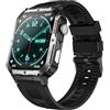 Trevi T-FIT 500 S Smartwatch con Display AMOLED 2.06 Always On Full Touch, Chiamate Wireless, Monitoraggio Sonno, Passi, Frequenza Cardiaca, Fitness Tracker, Waterproof, Silver