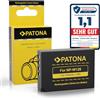PATONA Batteria per Fuji Fujifilm NP-W126 1020mAh 7.2V | Batteria per X-M5 X-M1 X100F X100V X100VI XA1 XA2 XA3 XA5 XS10 XT3 XT20 XT30 II XT XM5 X-S10 X-T3 X-T50 NPW126 W126