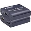 CSMAOYI scheda di acquisizione video, Scheda di acquisizione HDMI video 4K 1080P USB 2.0 Ingresso HDMI Scheda di acquisizione video Grabber + Uscita loop Gioco Streaming live(Scheda Loop Capture)