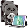 TEDTIKJT Custodia per Tablet Samsung Galaxy Tab S2 9.7 2015 T810 T815, Custodia Flip Cover Protettiva in Pelle con Porta Penna, Supporto, Carino Motivo a Stampa Cartoon, Protezione, Orso Tè