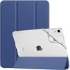 TiMOVO Cover per iPad Air 11 Pollici M4/M3/M2, Air 5a/4a Gen, Blu Marino | Custodia TPU Morbido e Sottile, Custodia Protettiva Posteriore Traslucida Opaca, Auto Sveglia/Sonno