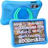 OBA Tablet OUKITEL OT6 per Bambini, 16GB RAM+64GB ROM, Android 13, 10 HD, 8000mAh, Controllo Parentale, BT5.0, Giochi Educativi, Blu